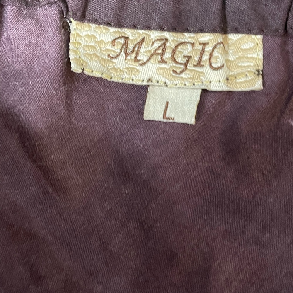 Magic Floral Embroidered Sun Dress Adjustable Spaghetti Straps Sz L - Picture 3 of 8